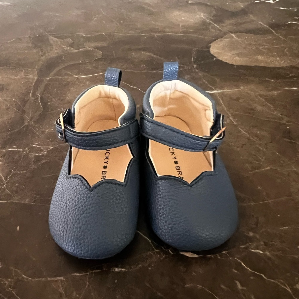 Lucky Brand Blue Dress Shoes with Classic Mary Jane Design